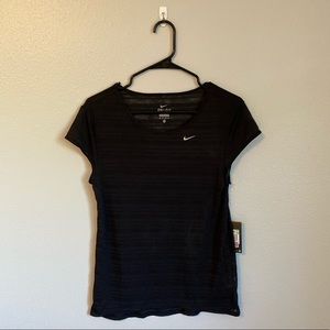 BRAND NEW-NIKE Dri-Fit Black Breathable Tee